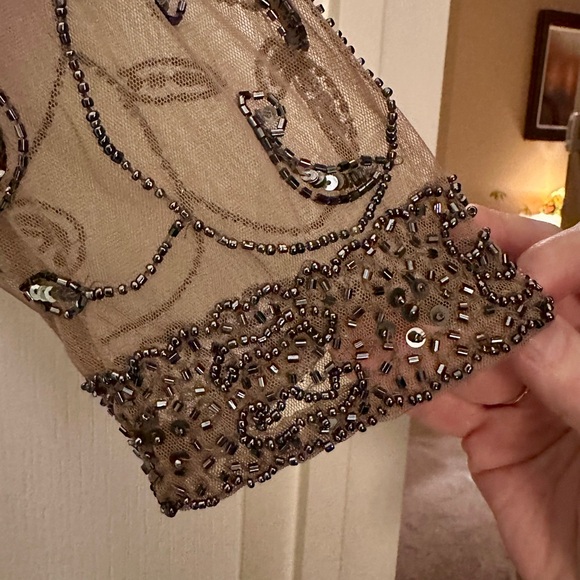 ***BRAND NEW*** Downton Abbey style hand beaded dress, Size: 16, NEVER WORN!! - Picture 3 of 9